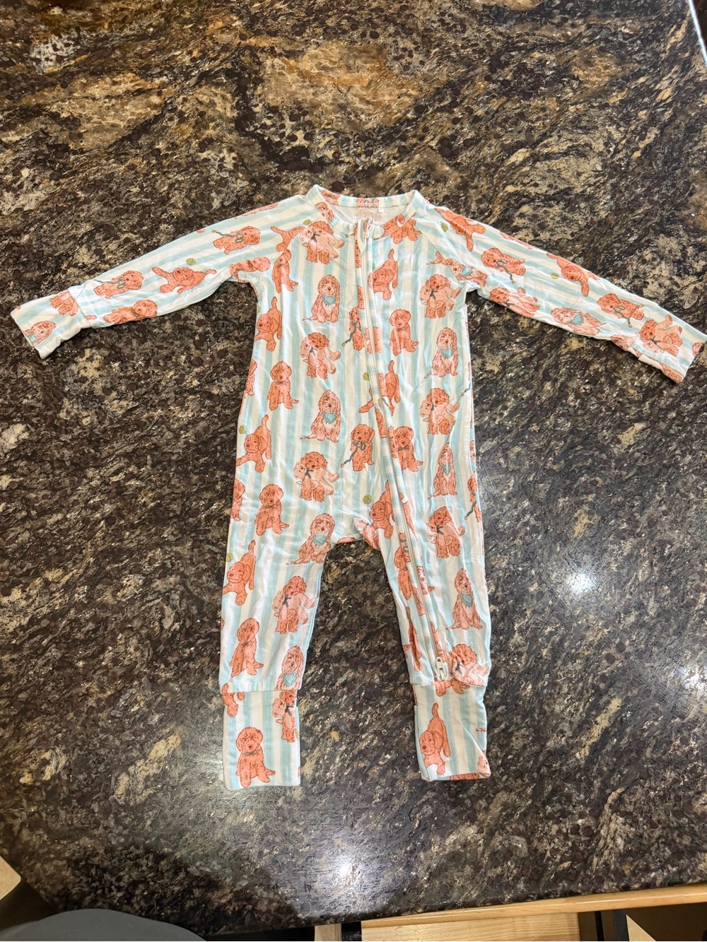 In My Jammers Doodle Bamboo Zippy 9-12 months - Picture 3 of 4